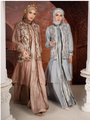 elegant luxury inner outer dress grayishblue, elegant luxury inner outer dress grayishblue,