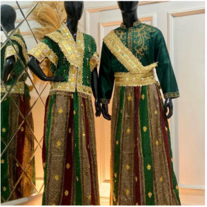 1 set of bugis traditional wedding clothes